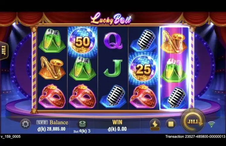 Ảnh giao diện chính game Lucky Ball (slot JILI) chơi tại LC79