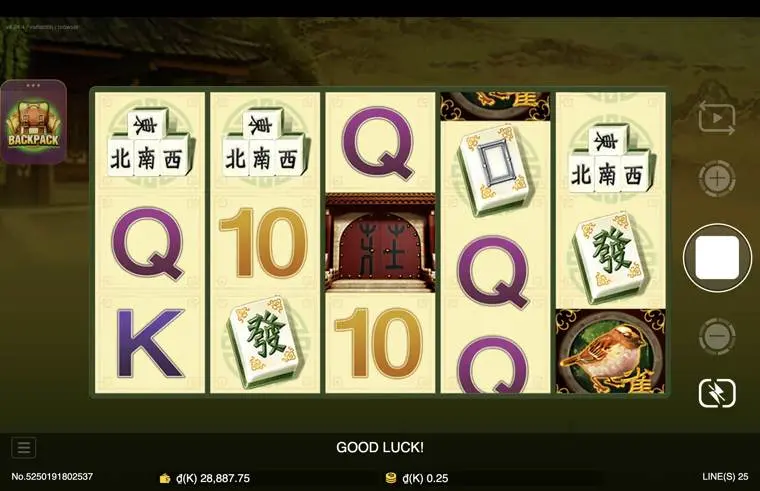 Ảnh giao diện chính game Mahjong (slot JDB) chơi tại LC79