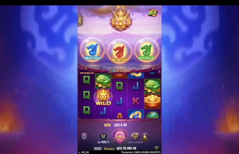 Ảnh giao diện chính game 3 Pot Dragons (slot JILI) chơi tại LC79