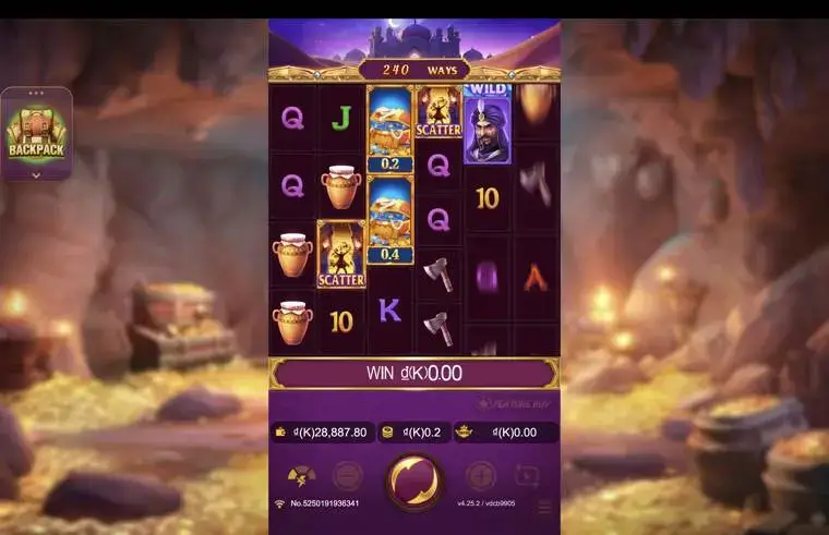 Ảnh giao diện chính game Open Sesame Mega (slot JDB) chơi tại LC79