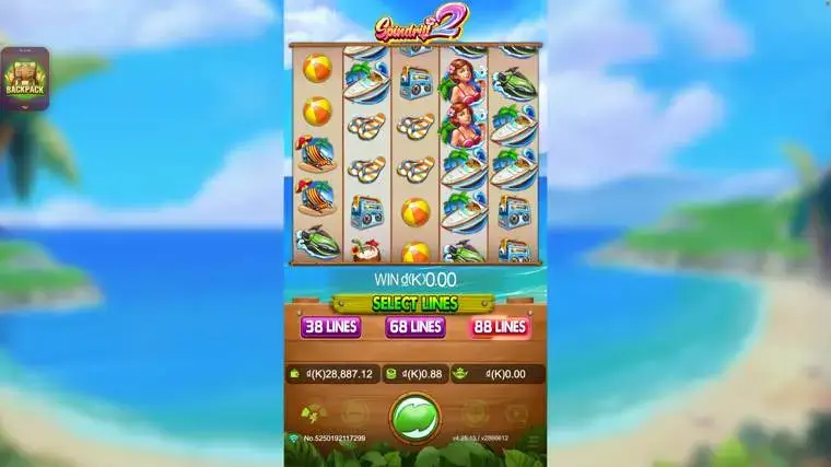 Ảnh giao diện chính game Spindrift 2 (slot JDB) chơi tại LC79