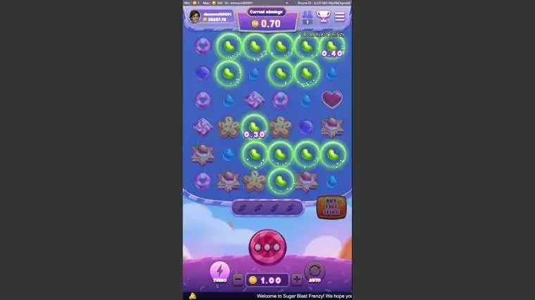 Ảnh giao diện chính game Sugar Blast Frenzy (Kingmidas #KM-SLOT-003) (slot) chơi tại LC79