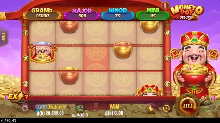 Ảnh màn hình gameplay game Money Pot Deluxe (slot JILI) chơi tại LC79